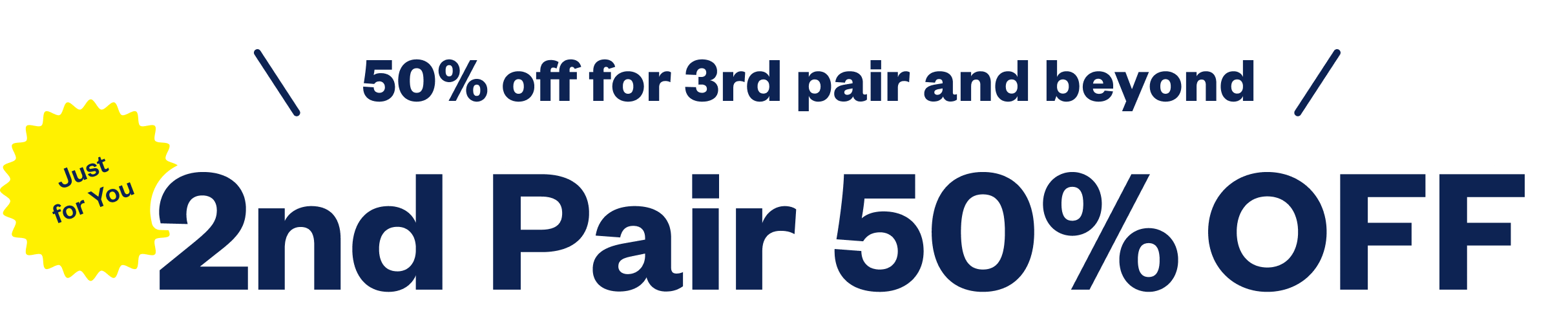 2nd Pair Half Price