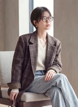 粗框玳瑁紋眼鏡 × 粗框玳瑁紋眼鏡