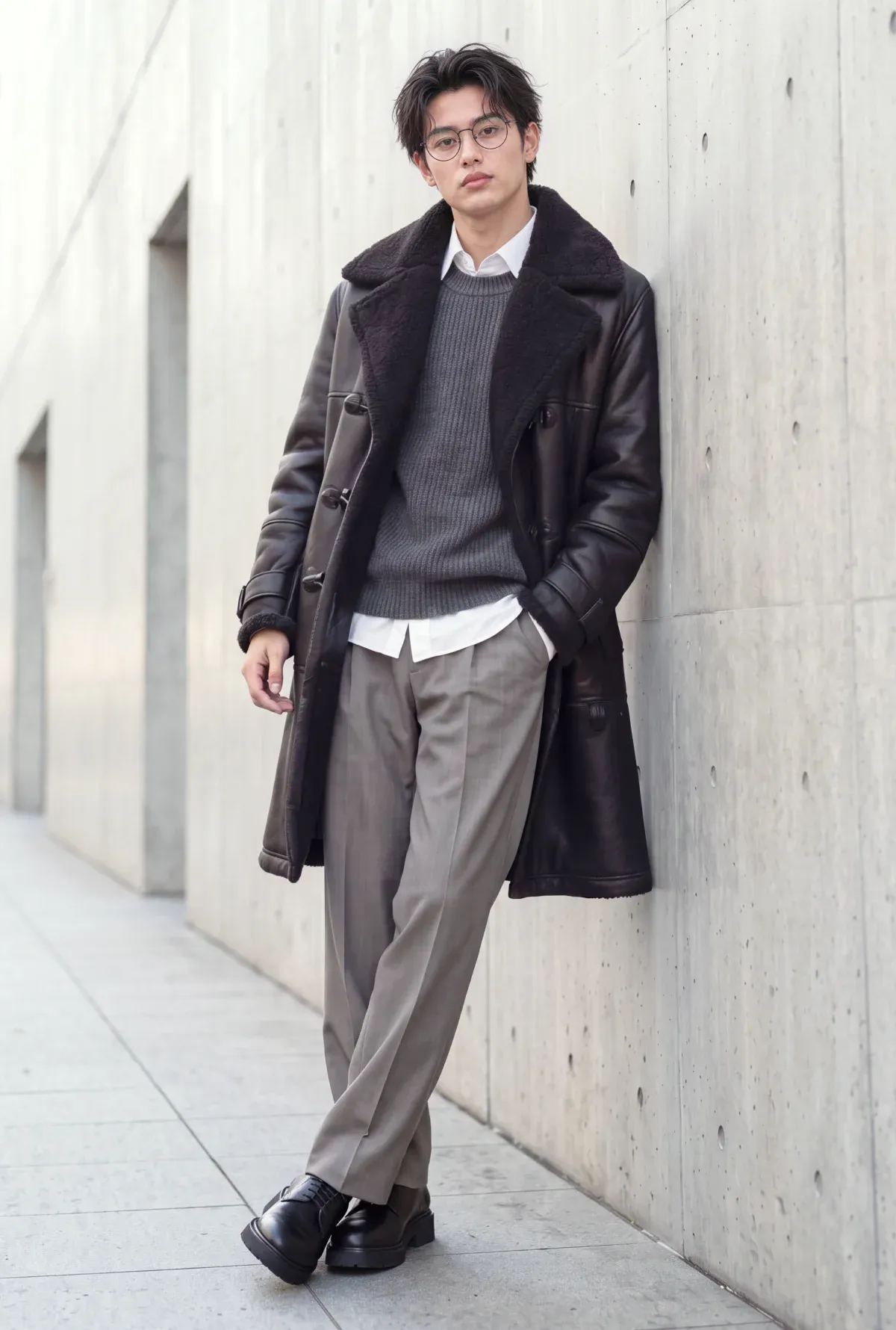 霧面鈦金屬鏡框 × MODERN DUFFLE