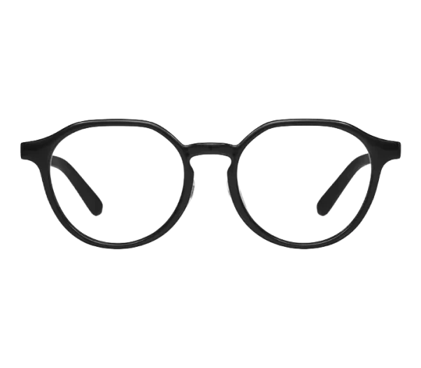 Black frame glasses 06