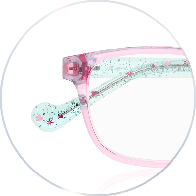 ផលិតពីសម្ភារៈ TR90 ដែលងាយស្រួលប្រើ ទម្ងន់ស្រាល និងអាចបត់បែនបានគ្រប់កាលទេសះ។