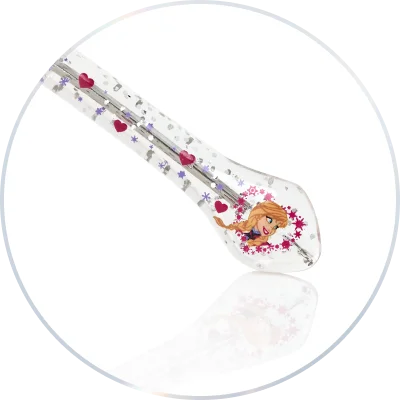 គន្លឹះនៃដងវ៉ែនតារចនាជាផ្កា​ព្រិល​ដែលមាន​ពន្លឺ​ចែងចាំង​ដូច​ជា​ផ្កាព្រិល​ដែល​កំពុង​ធ្លាក់​យ៉ាង​ស្រទន់។