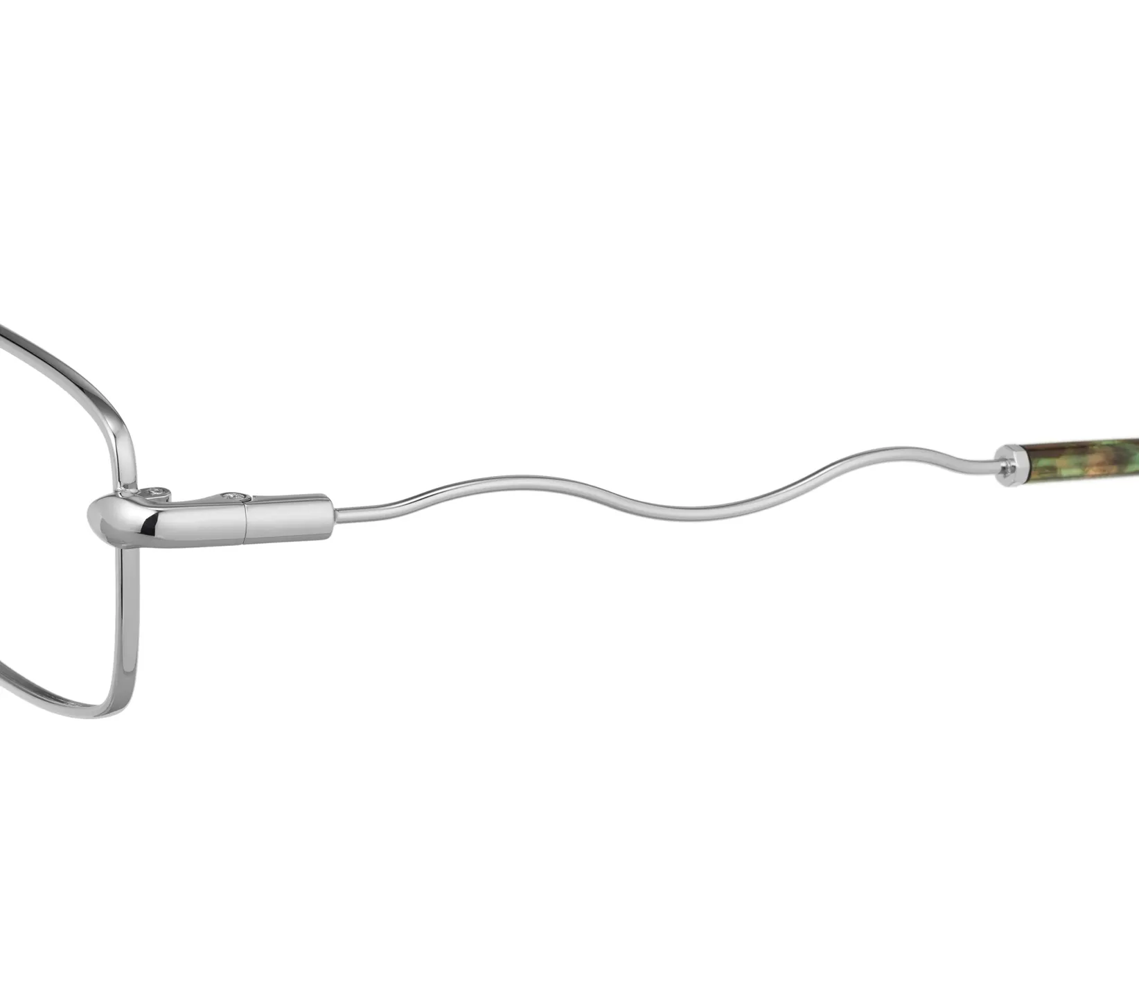 スリザリンの蛇を彷彿とさせる波打つテンプル