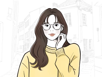 クリアフレームで透明感をまとう