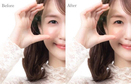 目元がくすみ暗い印象に