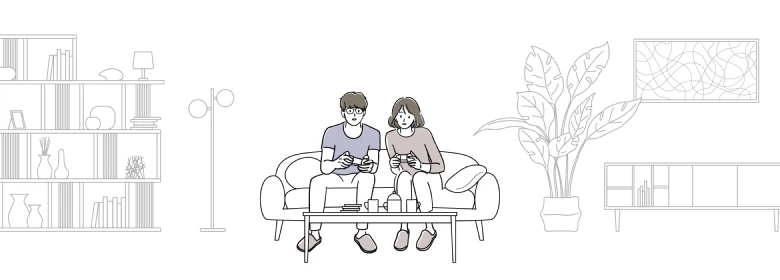夏休みに家族や友人とパーティーゲームを楽しむならトレンド感のあるフレーム+ブルーライトカットレンズ