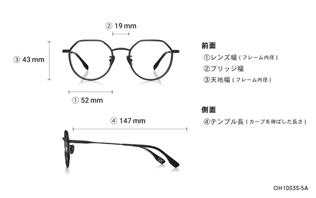 Eyeglasses THE ONE OH1003S-5A  マットブラック