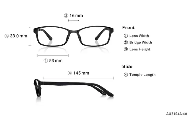Eyeglasses OWNDAYS | AIR AU2104A-4A Matte Clear Gray
