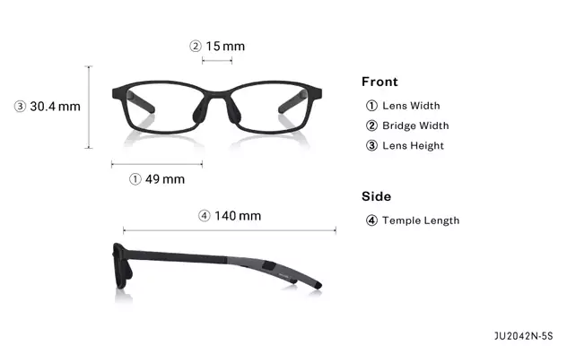 Eyeglasses Junni JU2042N-5S  Clear Gray 