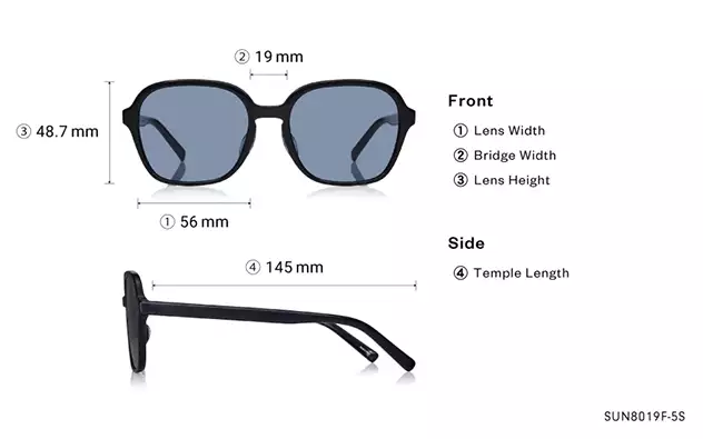 Sunglasses OWNDAYS | SUN SUN8019F-5S Black