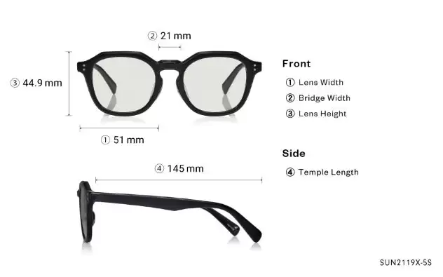 Sunglasses OWNDAYS | SUN SUN2119X-5S  Black 