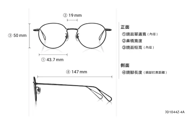 Eyeglasses John Dillinger JD1044Z-4A  Gold 