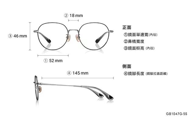 Eyeglasses Graph Belle GB1047G-5S  Brown 