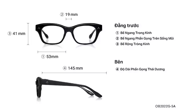 Eyeglasses BACK in BLACK OB2022G-5A  Black 