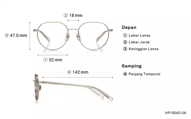 Eyeglasses Harry Potter × OWNDAYS HP1006G-5A  Gold 