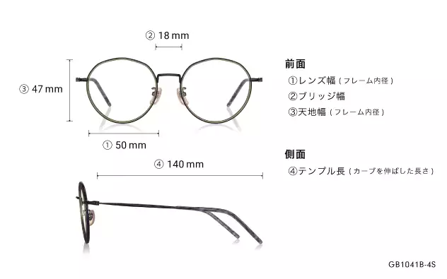Eyeglasses Graph Belle GB1041B-4S  ゴールド