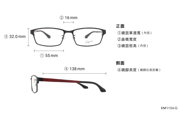 Eyeglasses K.moriyama KM1134-G  Silver 