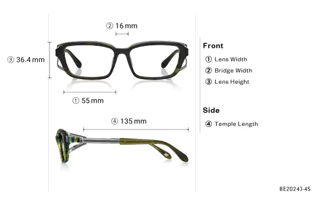 Eyeglasses BUTTERFLY EFFECT BE2024J-4S  Black 
