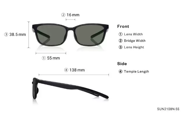 Sunglasses OWNDAYS | SUN SUN2108N-5S Matte Black