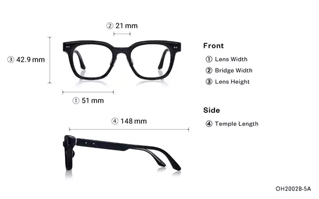 Eyeglasses THE ONE OH2002B-5A  Black