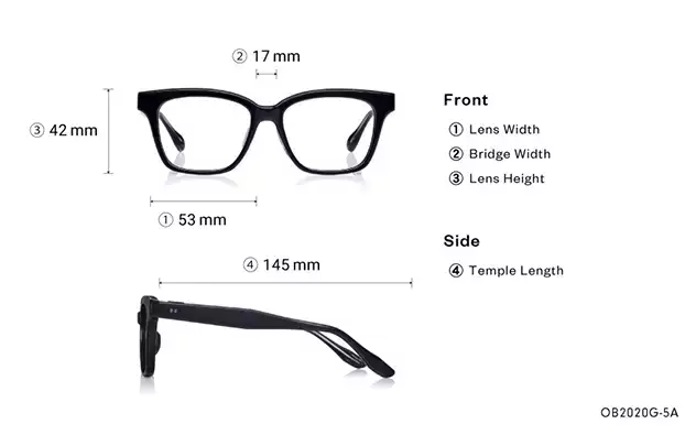 Eyeglasses BACK in BLACK OB2020G-5A  Black 