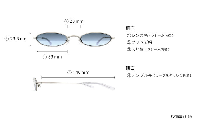 Sunglasses OWNDAYS | SUN SW3004B-8A  シルバー 
