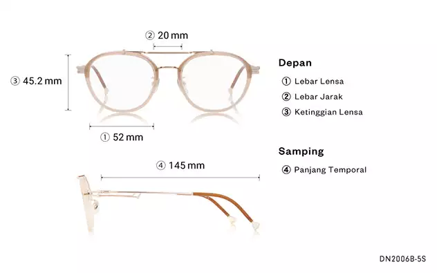 Eyeglasses TOY STORY | OWNDAYS DN2006B-5S  Light Brown 
