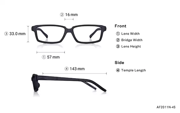 Eyeglasses OWNDAYS | AIR AF2011N-4S Matte Black