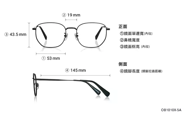 Eyeglasses BACK in BLACK OB1010X-5A  Matte Black 