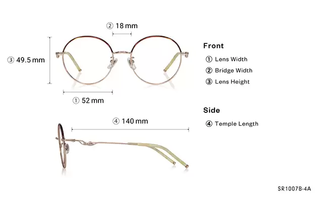 Eyeglasses OWNDAYS & POMPOMPURIN SR1007B-4A  Pink