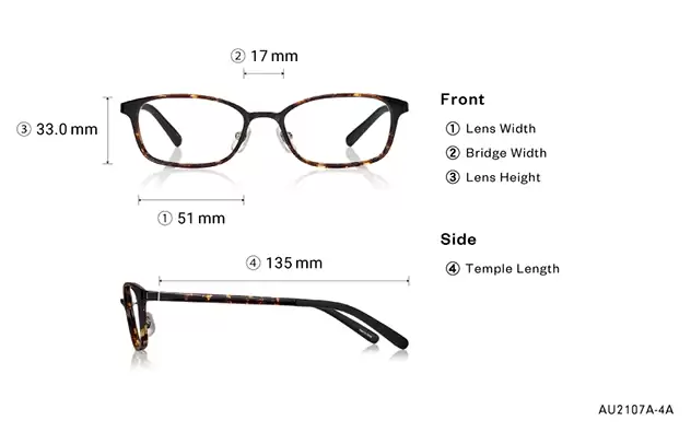 Eyeglasses OWNDAYS | AIR AU2107A-4A  Brown Demi 