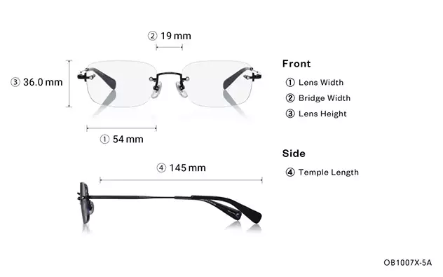 Sunglasses BACK in BLACK OB1009G-5A  Black 