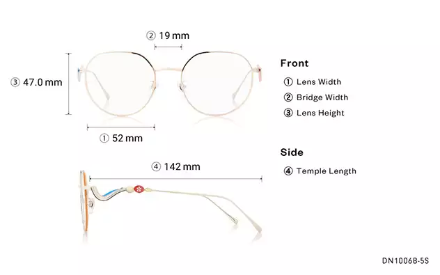 Eyeglasses TOY STORY | OWNDAYS DN1006B-5S  Gold 