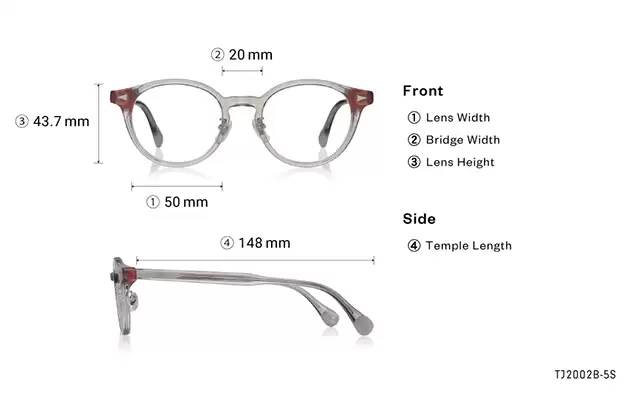 Eyeglasses TOM and JERRY × OWNDAYS TJ2002B-5S Clear Gray