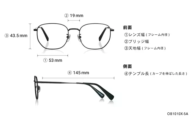 Eyeglasses BACK in BLACK OB1010X-5A  マットブラック 