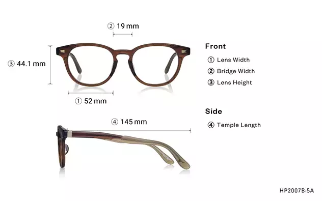 Eyeglasses Harry Potter × OWNDAYS HP2007B-5A  Dark Brown 