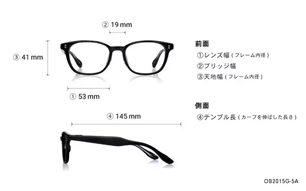 Eyeglasses BACK in BLACK OB2015G-5A  ブラック 