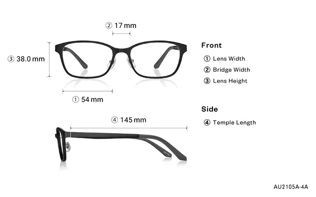 Eyeglasses OWNDAYS | AIR AU2105A-4A Clear Gray