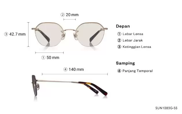 Sunglasses OWNDAYS | SUN SUN1083G-5S  Gold 