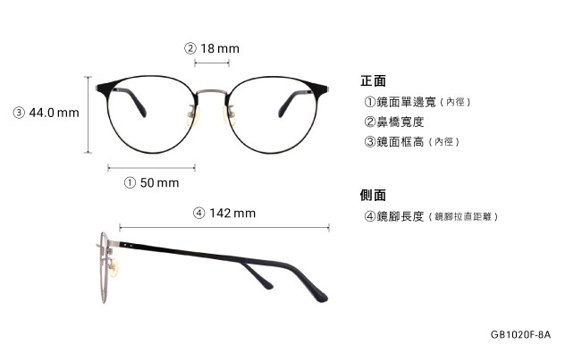Eyeglasses Graph Belle GB1020F-8A  Beige 