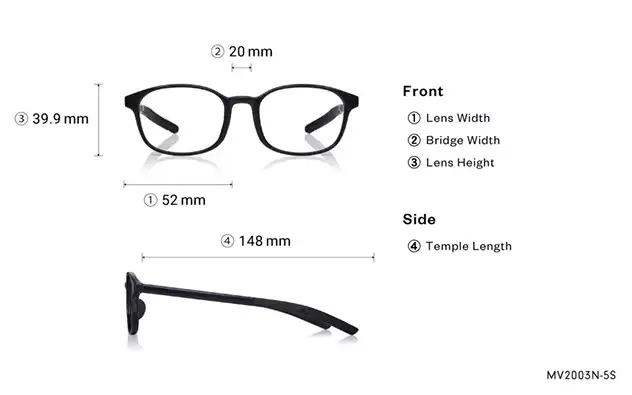 Eyeglasses OWNDAYS | MOVE MV2003N-5S Black
