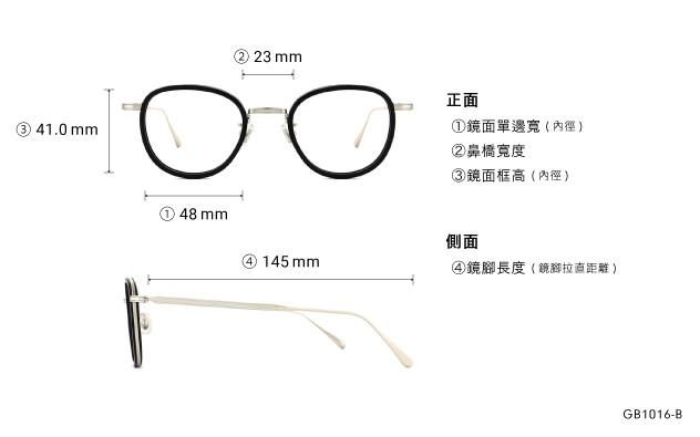 Eyeglasses Graph Belle GB1016-B  Black 