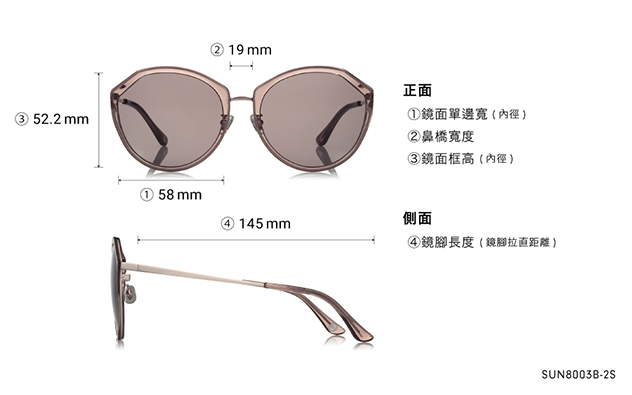 Sunglasses OWNDAYS | SUN SUN8003B-2S  Dark Grey 