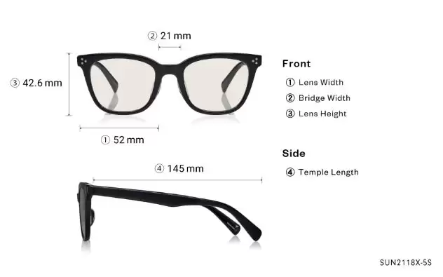 Sunglasses OWNDAYS | SUN SUN2118X-5S  Black 