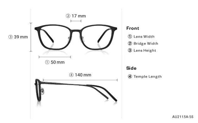 Eyeglasses OWNDAYS | AIR AU2113A-5S Clear Gray
