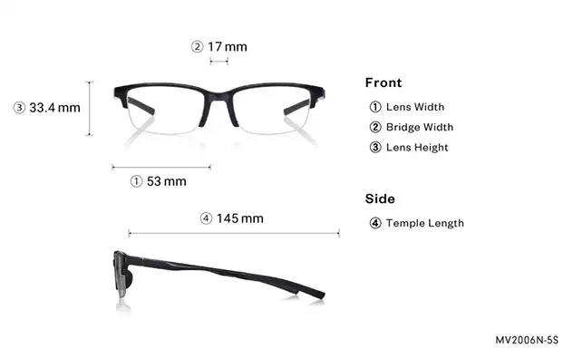 Eyeglasses OWNDAYS | MOVE MV2006N-5S  Black