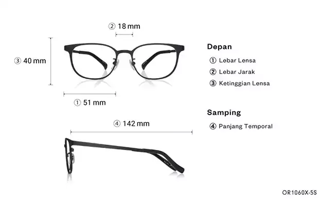 Eyeglasses OWNDAYS | ESSENTIAL OR1060X-5S  Matte Black 