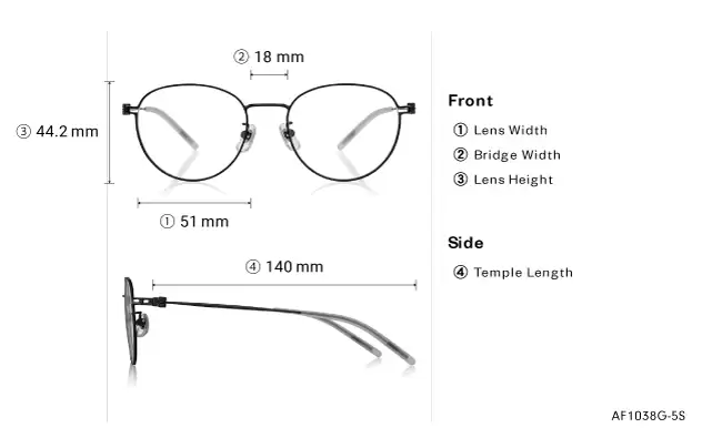 Eyeglasses OWNDAYS | AIR AF1038G-5S Gold