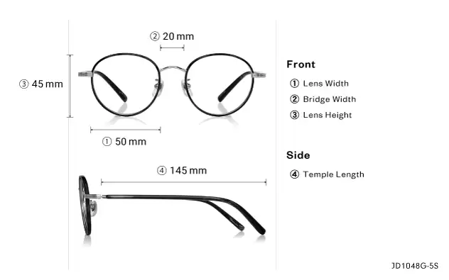 Eyeglasses John Dillinger JD1048G-5S Black Demi