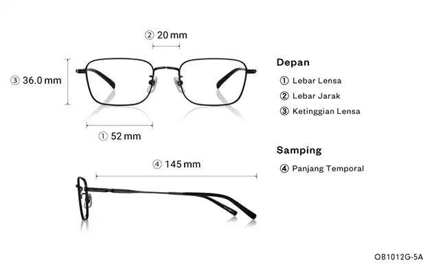 Eyeglasses BACK in BLACK OB1012G-5A  Matte Black 